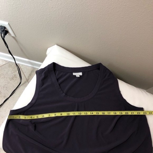 J.Jill Fit On the Go Purple 2 Zipper Side Pockets Travel Tank Dres 1X - Picture 11 of 11